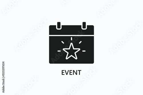 Event Icon Or Logo Isolated Illustration
