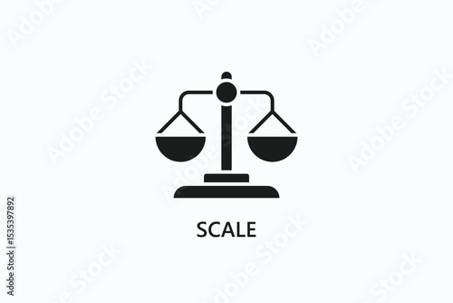 Scale Icon Or Logo Isolated Illustration