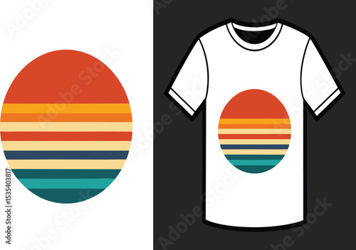  new retro stipe t-shirt design 
