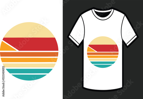  new retro stipe t-shirt design 