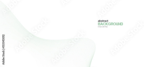 Abstract minimalist gradient ribbon wave on white background. Minimalist background and design element for pattern, poster and banner