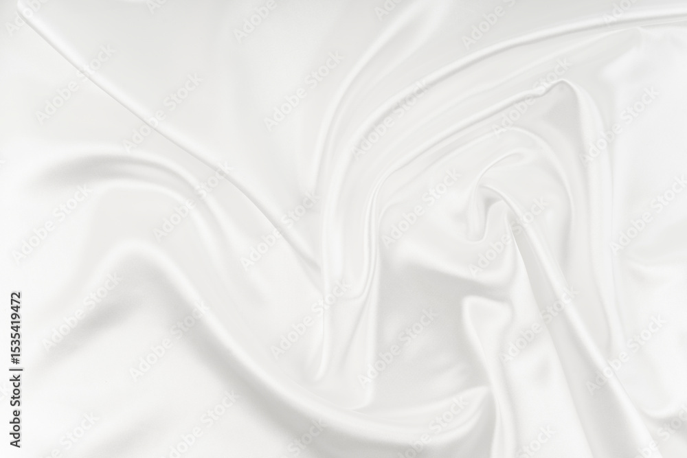 Obraz premium Smooth elegant white silk can use as background.