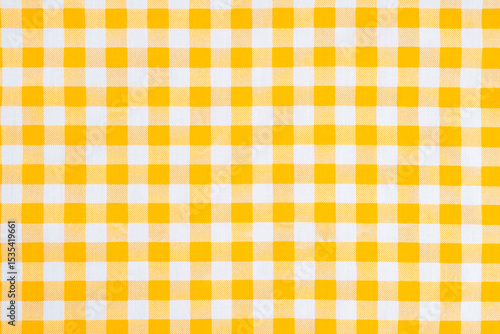 Yellow color gingham check pattern that can be used background