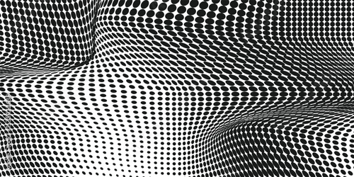 Wallpaper Mural Set of halftone circle dots gradient pattern textures. Half tone dots backgrounds. Horizontal templates using halftone dots pattern. Torontodigital.ca