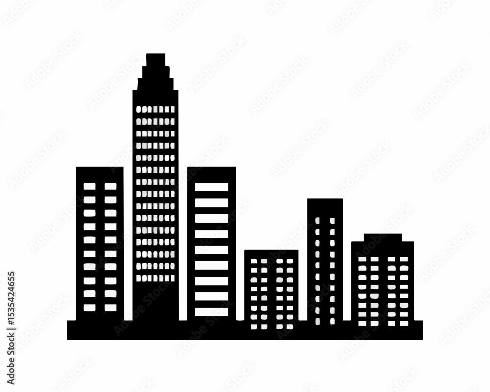 Cityscape SilhouetteVector Cityscape SilhouetteVector