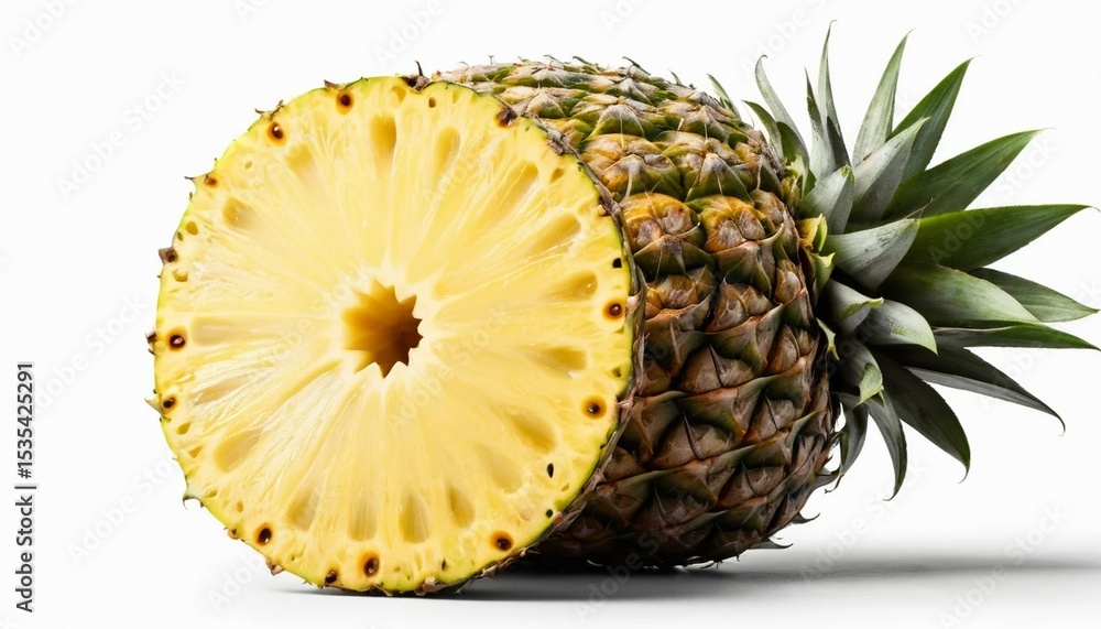 Sliced Pineapple: Tropical Fruit Still Life Sliced Pineapple: Tropical Fruit Still Life