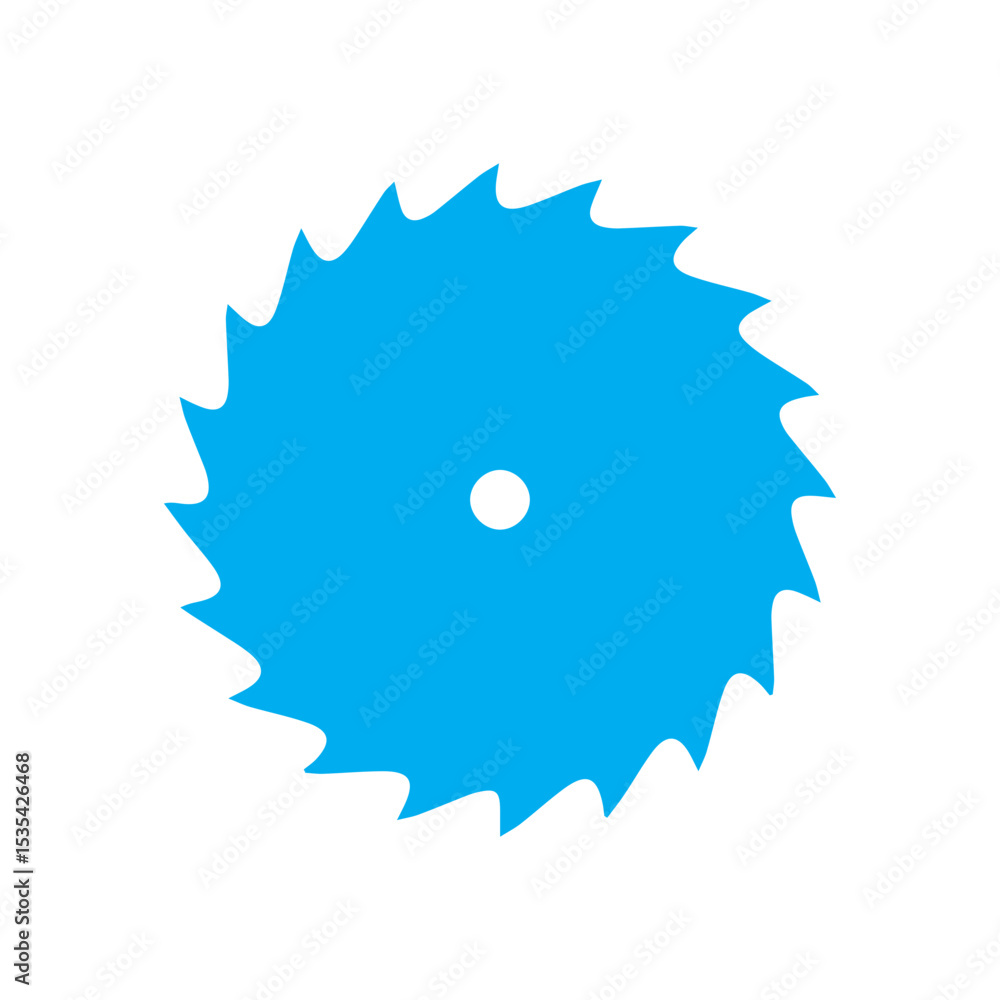 Fototapeta premium Circular saw colored icon