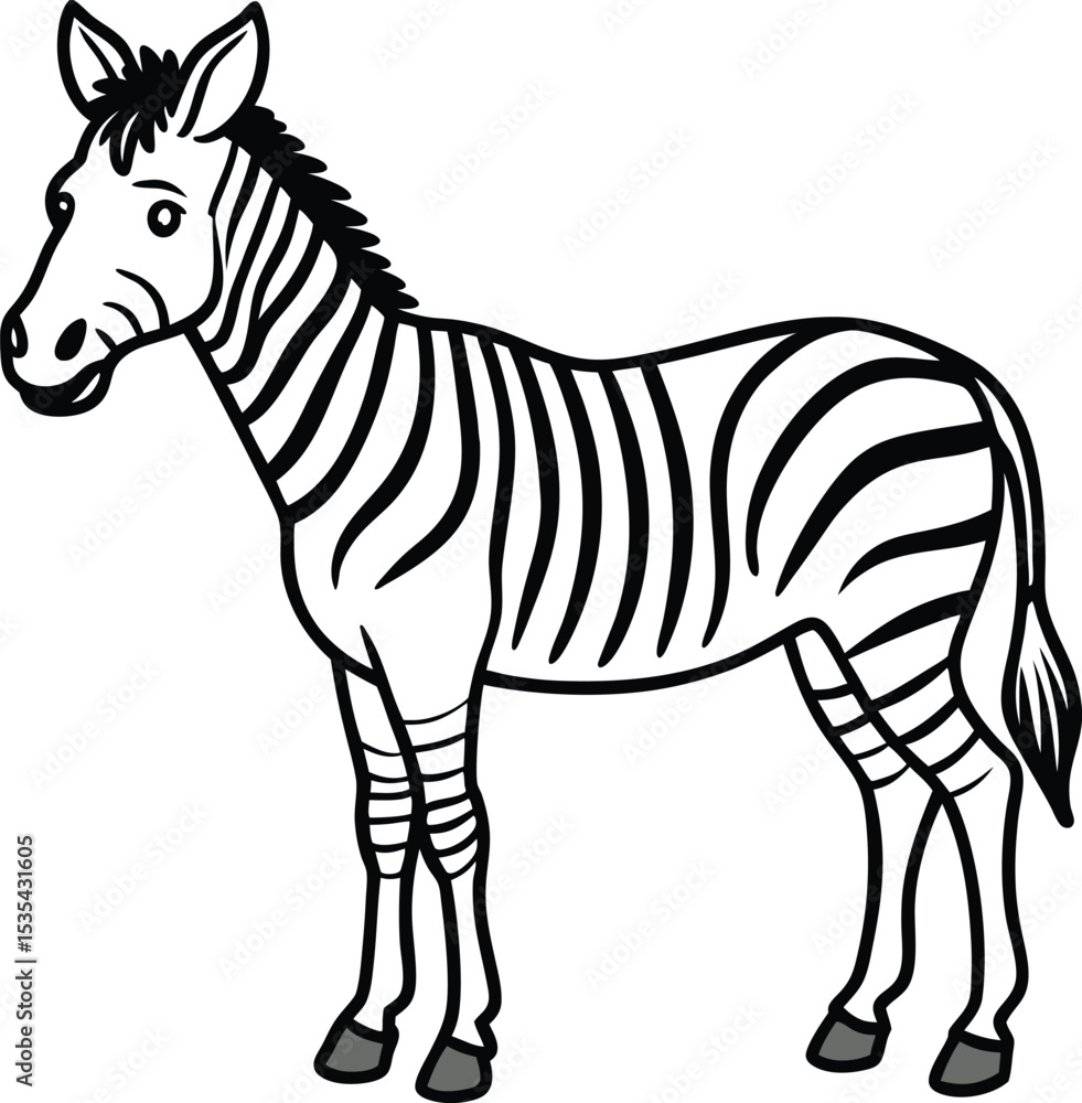 Fototapeta premium zebra vector illustration