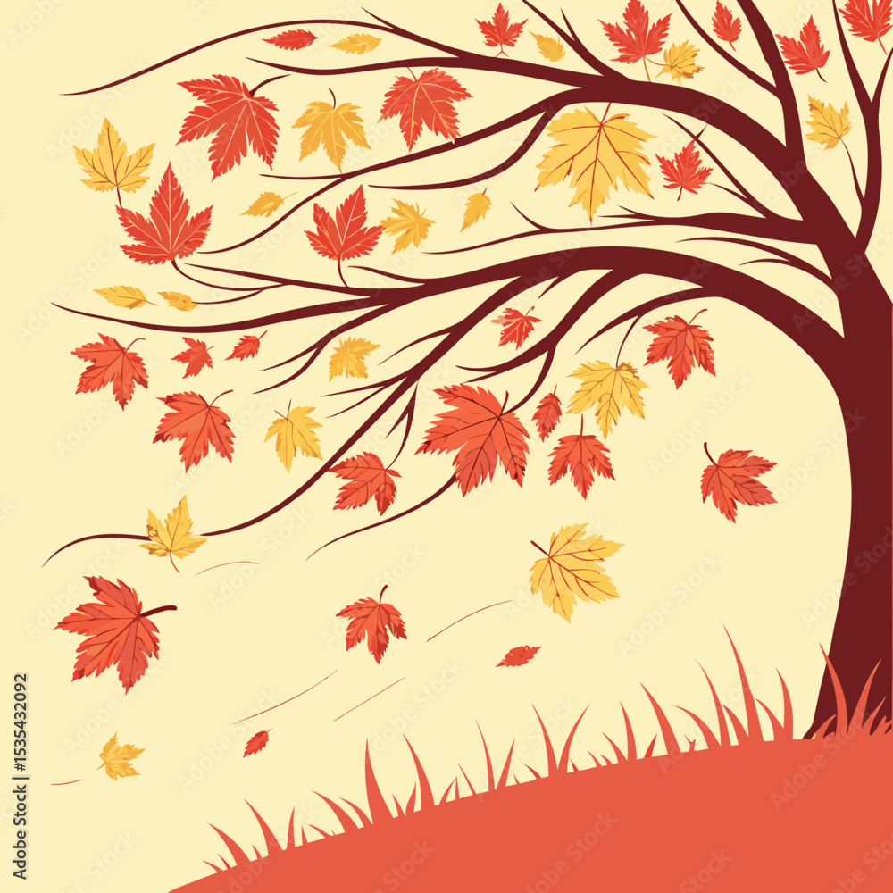 Autumn Leaf Brush Strokes Autumn Leaf Brush Strokes