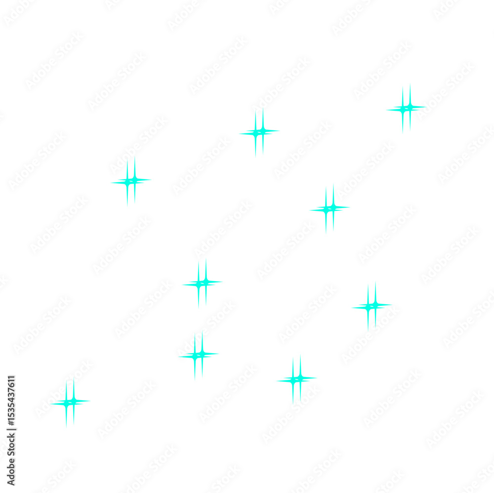 Obraz premium Neon Blue Glitter