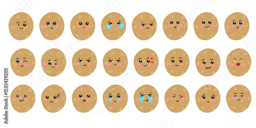 Set of variant expression different for potatoes and cauliflower