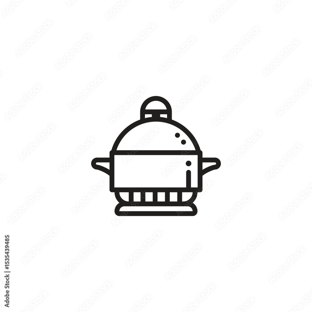 Fototapeta premium Pressure cooker logo template