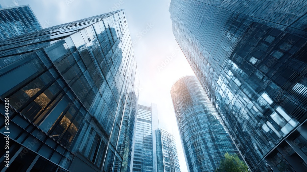 Naklejka premium Cityscape architecture