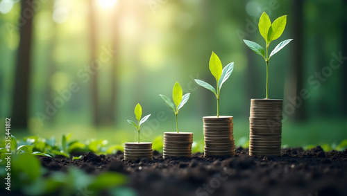 Strategic Sustainability in Business: Leveraging Eco Practices for Market Leadership - Innovative Resource Optimization for Competitive Advantage | Photo Stock Concept