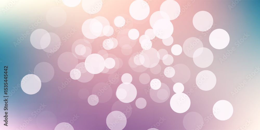 Fototapeta premium Vector illustration blur bokeh background blue tone color.Template for business. summer, spring