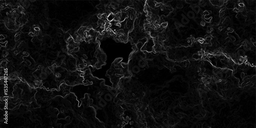 Abstract dark, organic texture featuring faint, glowing green lines tracing vein-like or neural pathways over a deep black background.  Microscopic biological network, smoke tendrils, energy flowing 