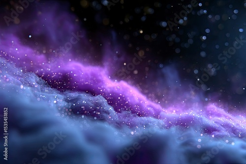 Wallpaper Mural A purple nebula with scattered stars resembling a cosmic cloud Torontodigital.ca