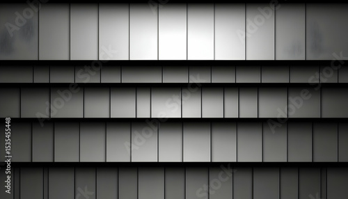 Wallpaper Mural Abstract grayscale image of overlapping rectangular shapes, creating a textured, geometric pattern ideal for backgrounds or design elements. Torontodigital.ca