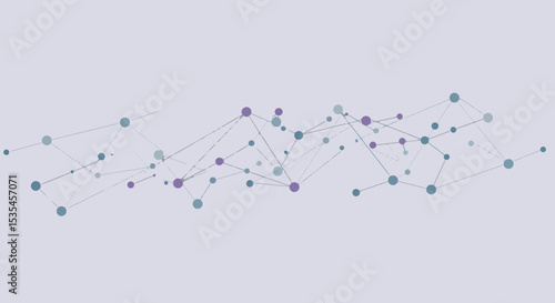 Abstract Network Connection Dots and Lines Representing Global Communication