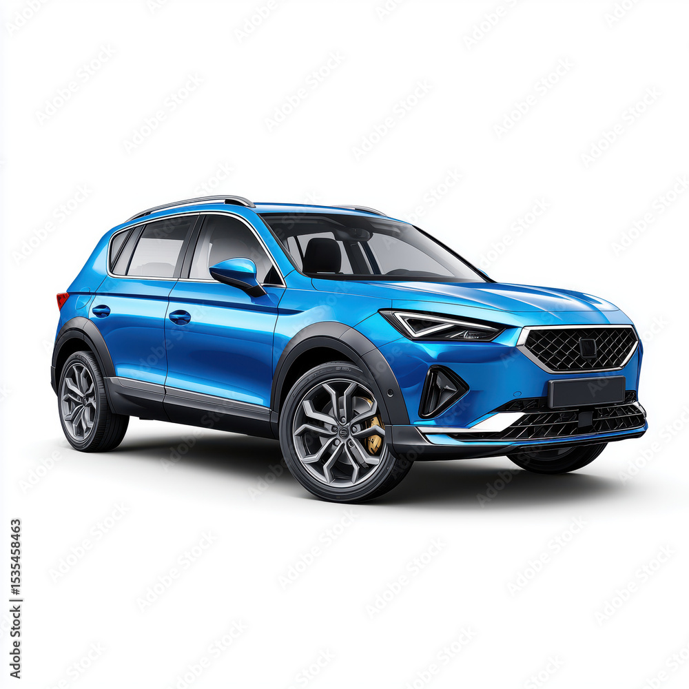 Fototapeta premium Stunning Blue SUV - Modern Design and Power , PNG isolated cut out image