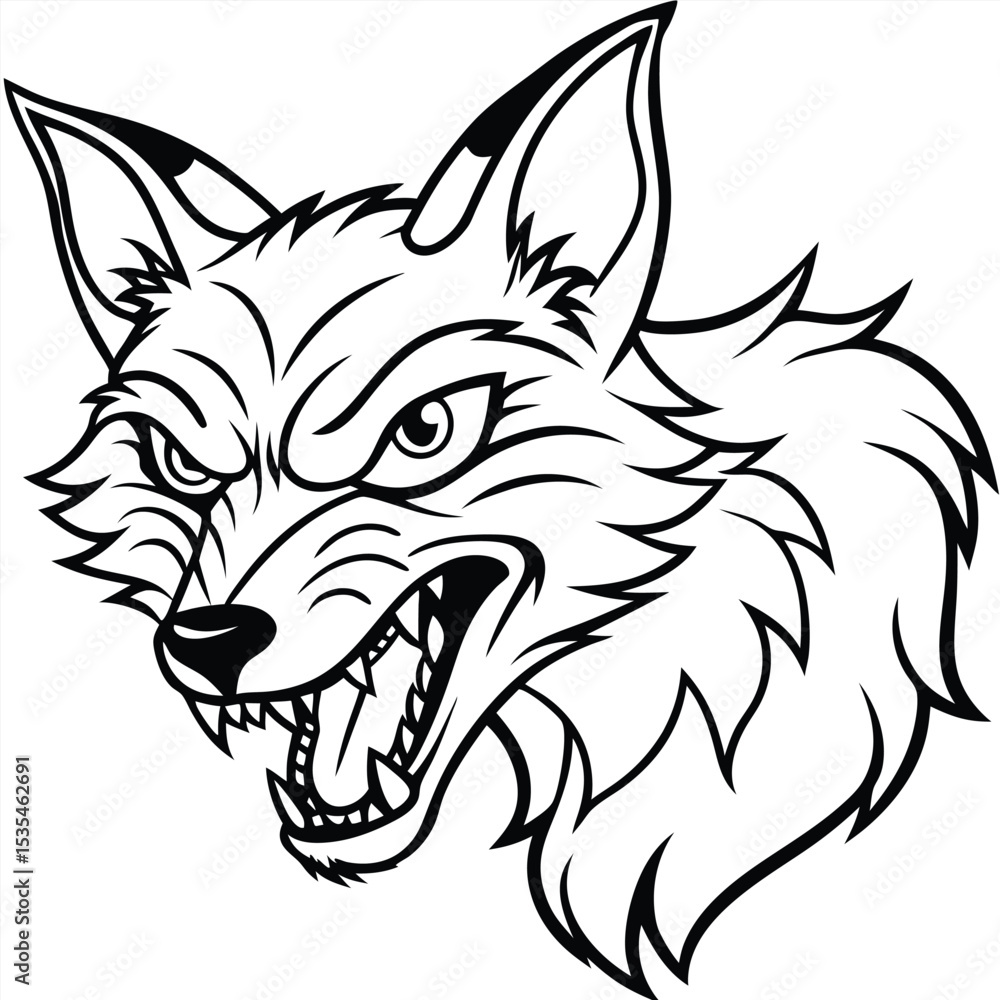 Obraz premium Fox Mascot Vector Logo Design for Sports Team or Gaming