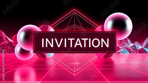 abstract invitation background with shining light