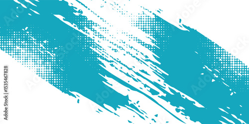 Dots halftone white and blue color pattern gradient grunge texture background. Dots pop art comics sport style vector illustration. vector grunge and dot