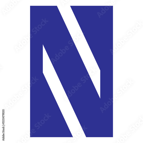 VECTOR LETTER N ABSTRACT DARK...