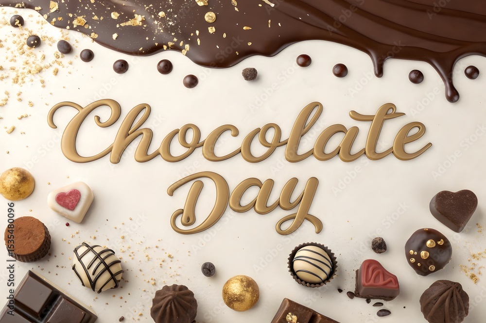 Chocolate Day Celebration – Sweet and Romantic Chocolate Themed Design Chocolate Day Celebration – Sweet and Romantic Chocolate Themed Design