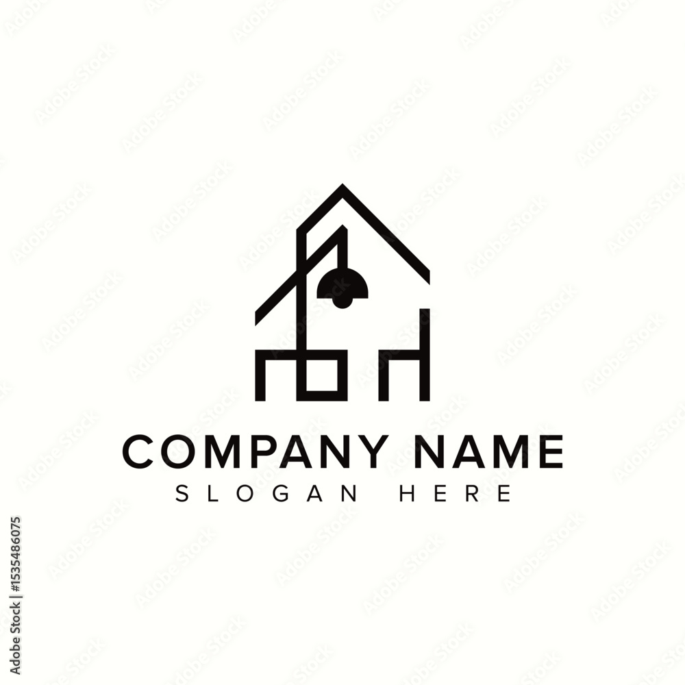 Interior Line Luxury logo design Interior Line Luxury logo design