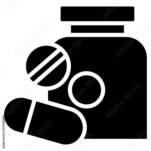 Pills glyph icon