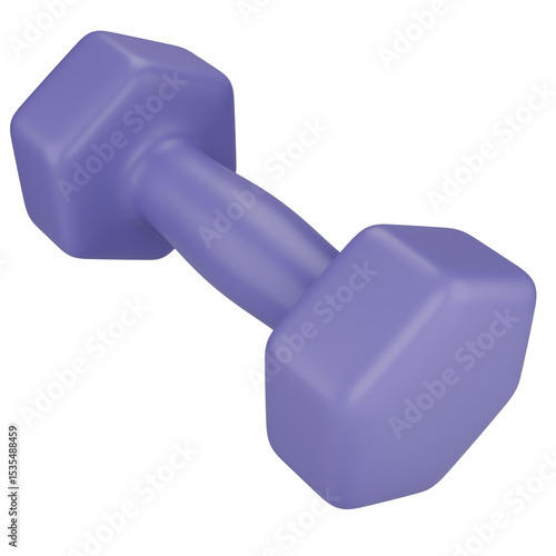 Stylized dumbbell. Isolated on transparent background