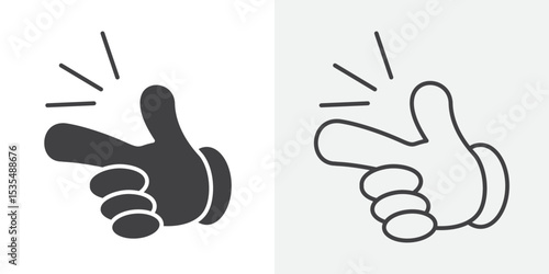 Easy icon Line graphics illustration