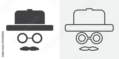 Gentleman icon Line graphics illustration
