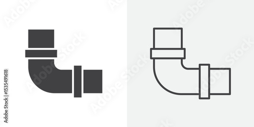 pipe icon Line graphics illustration
