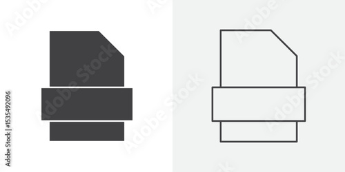RFA File icon Line graphics illustration