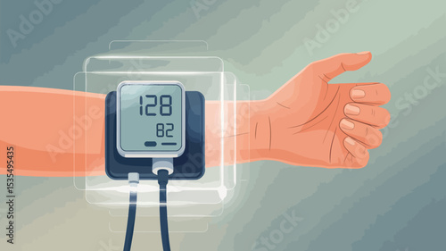 Blood Pressure Monitor Digital Health Device Medical Check