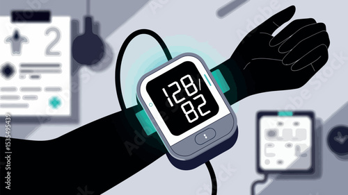 Blood Pressure Monitor Digital Health Device Medical Check