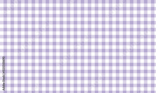Soft pastel purple gingham pattern with a classic checkered grid layout. Ideal for fabric, backgrounds, digital scrapbooking, and decorative design projects with a gentle, vintage aesthetic.