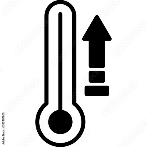Thermometer mixed icon