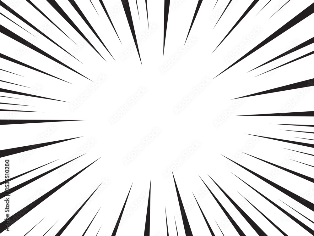 Manga comic explosion, motion or movement effect, vector background. Manga anime cartoon radial speed lines and abstract pattern for comic book burst, flash ray or explode bang action Manga comic explosion, motion or movement effect, vector background. Manga anime cartoon radial speed lines and abstract pattern for comic book burst, flash ray or explode bang action