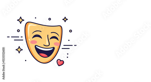 Laughing mask Vector Icons Set – Hand Drawn Cartoon Emoticons Pack, 
Laughing Faces, ROFL Reactions, Humor Stickers Collection, Social Chat Symbols
