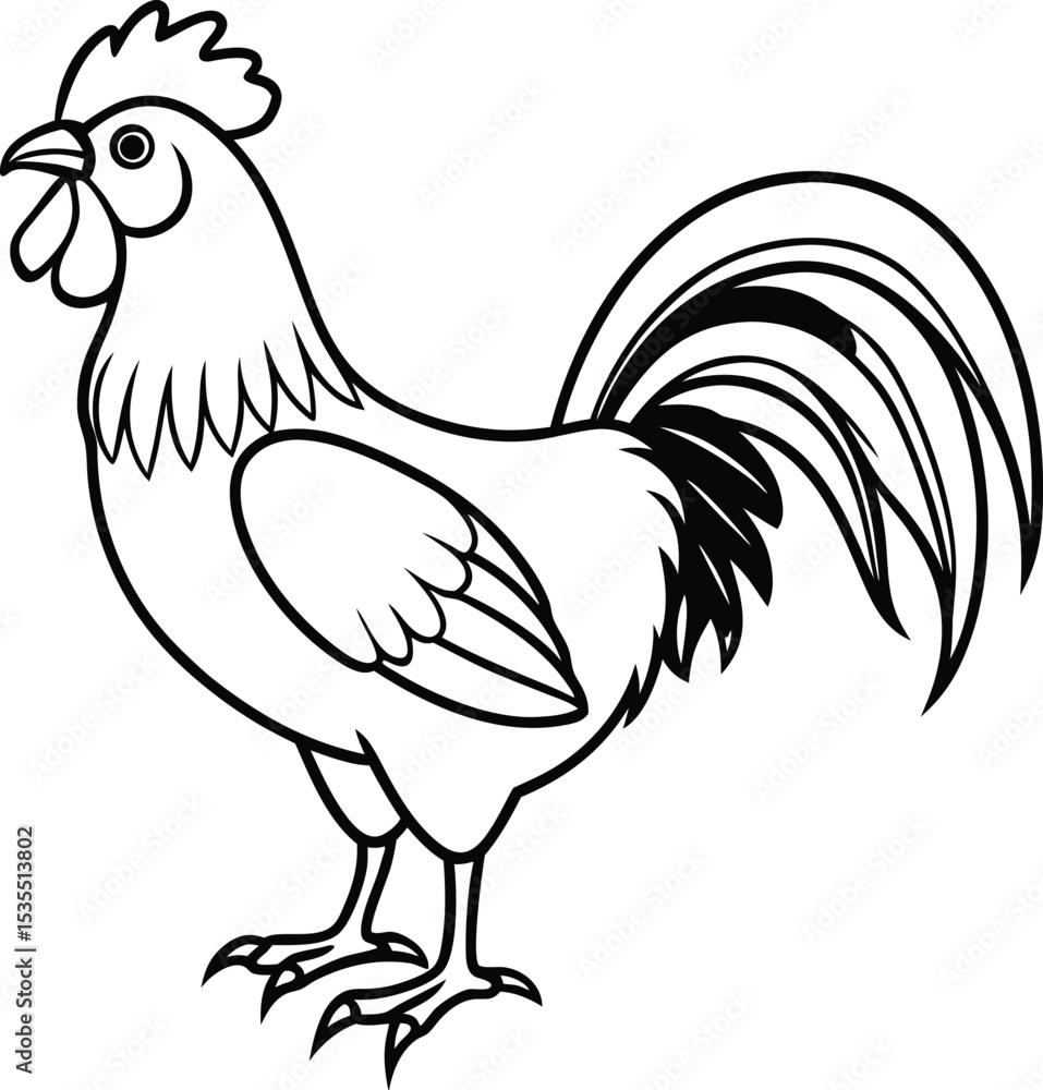 rooster isolated on white background rooster isolated on white background