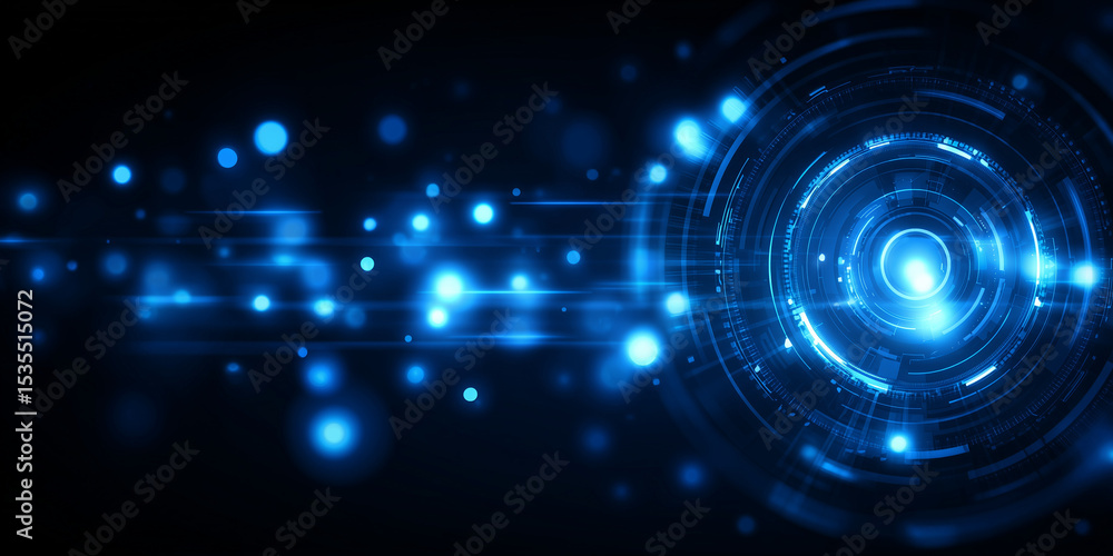 Obraz premium Abstract futuristic electronic circuit technology background