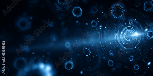 Abstract futuristic electronic circuit technology background