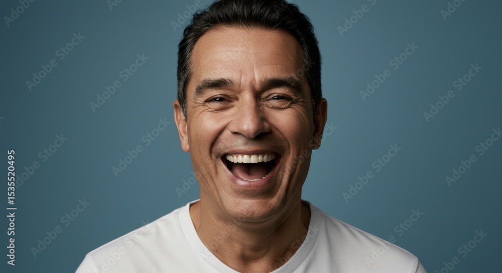 Fototapeta premium The Universal Language of Joy: The Power of Smiles and Laughter