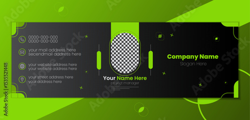 Modern unique and professional  Email signature design