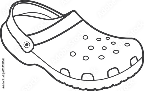 크록스형 실외 슬리퍼