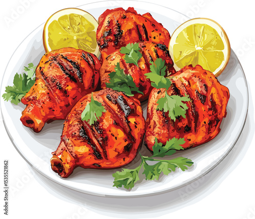roasted chicken with vegetables