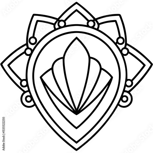 Brooch jeweler vector